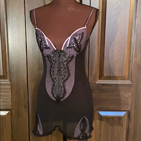 La Perla Italy Black Label Eyelash Lace Slip - Picture 1 of 10